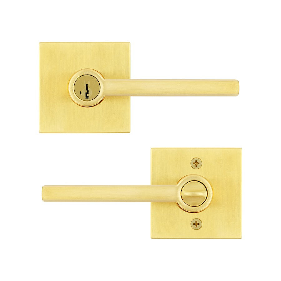 Manija Halifax para Dormitorio en Dorado Satinado Anti-Taladro