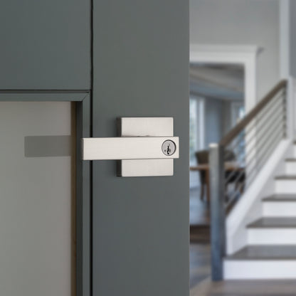 Manija Singapore para Dormitorio en Níquel Satinado Anti-Taladro