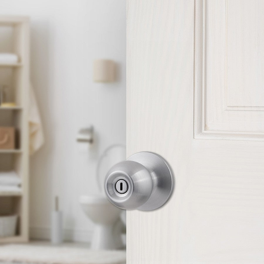 Pomo Bala para Baño en Acero Inoxidable Anti-Taladro