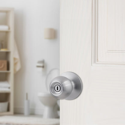 Pomo Bala para Baño en Acero Inoxidable Anti-Taladro