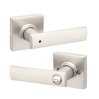 Manija Breton para Baño en Satín Niquelado Anti-Taladro