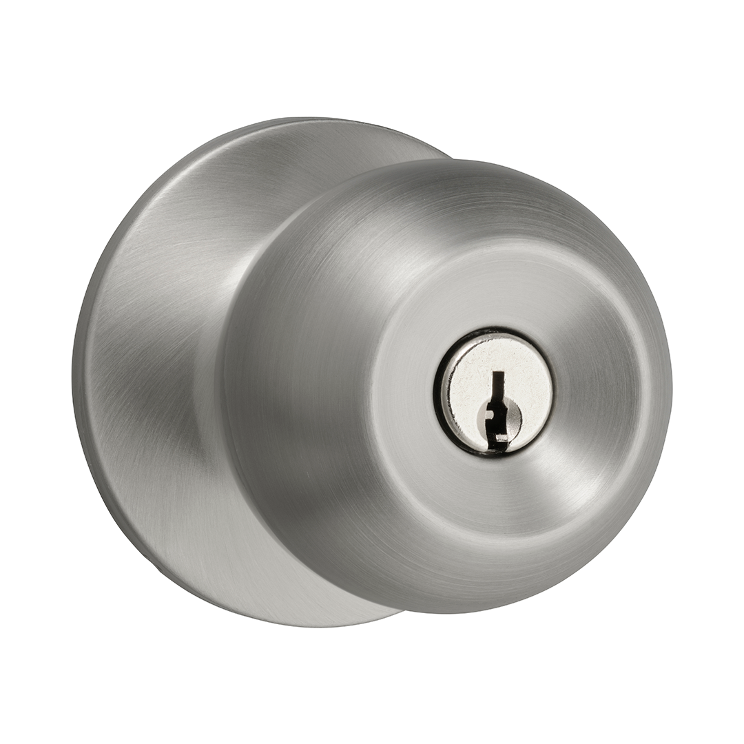 Pomo Bala para Dormitorio en Acero Inoxidable Anti-Taladro