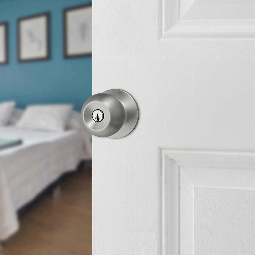 Pomo Bala para Dormitorio en Acero Inoxidable Anti-Taladro