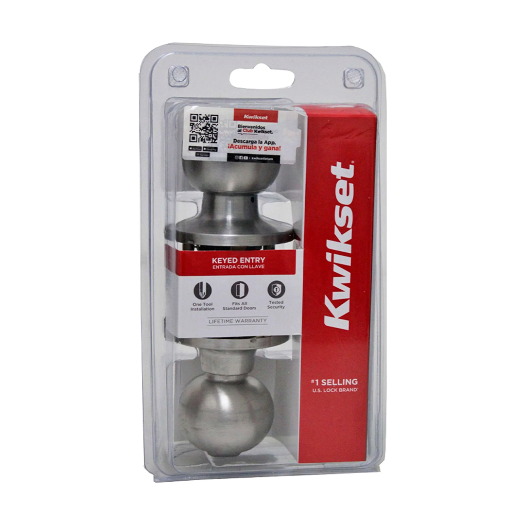 Pomo Bala para Baño en Acero Inoxidable Anti-Taladro