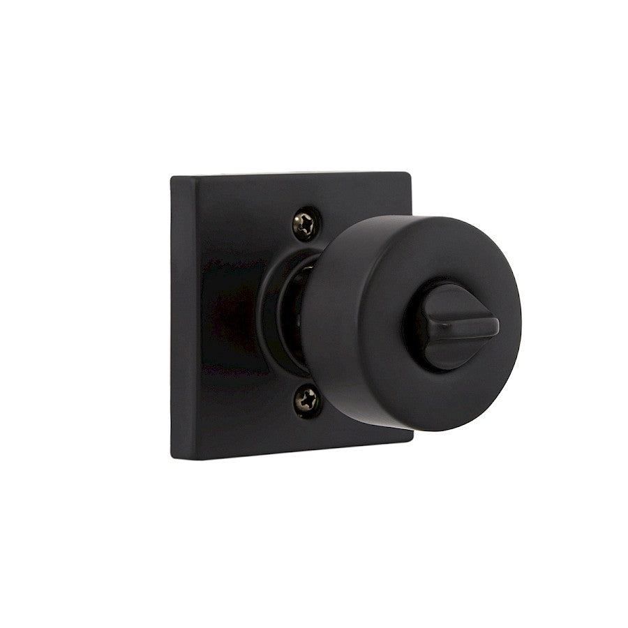 Pomo Bilbao para Dormitorio en Hierro Negro Anti-Taladro