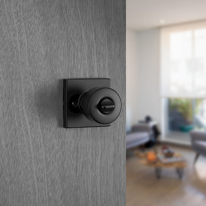 Pomo Bilbao para Dormitorio en Hierro Negro Anti-Taladro