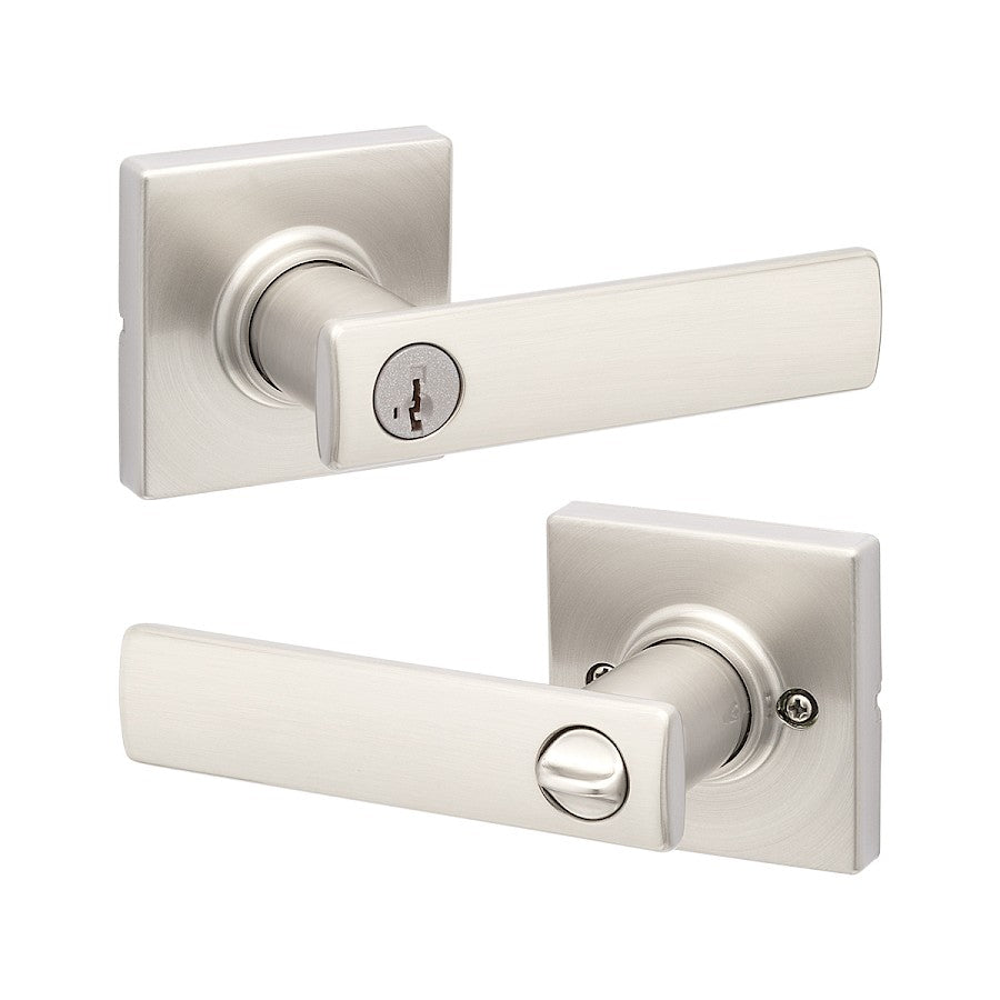 Manija Breton para Dormitorio en Satín Niquelado Anti-Taladro