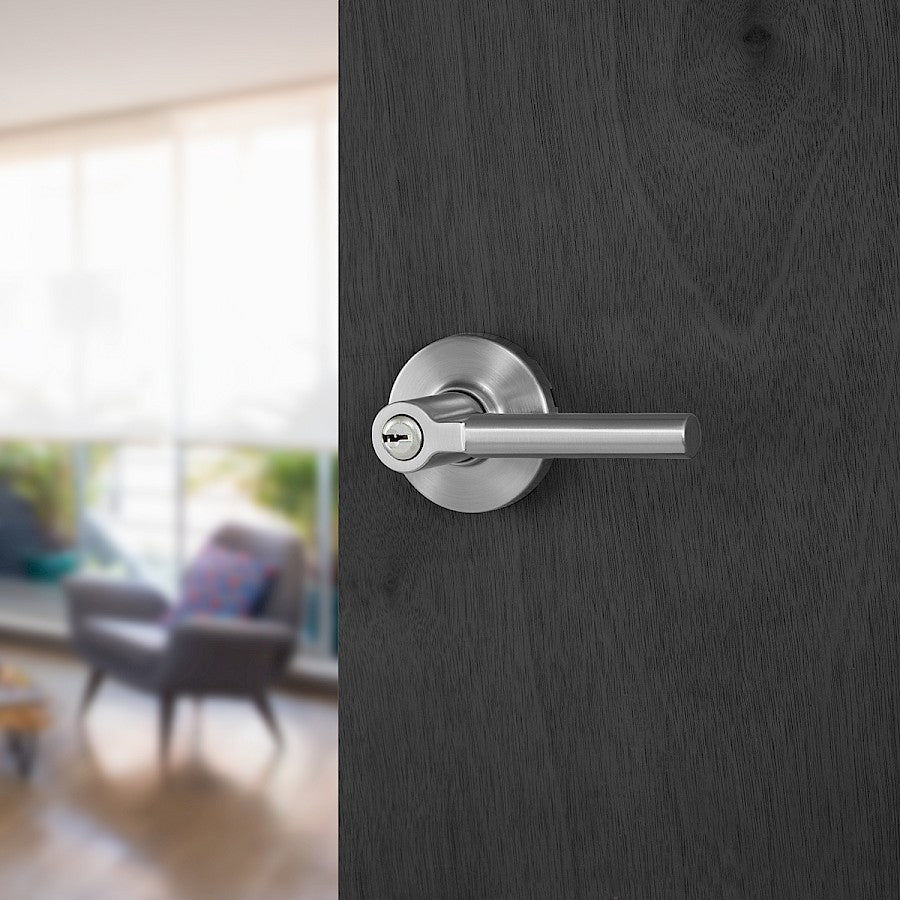 Manija Rimini para Dormitorio en Níquel Satinado Anti-Taladro