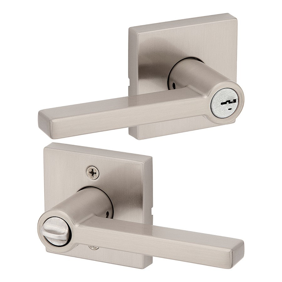 Manija Halifax para Dormitorio en Níquel Satinado Anti-Taladro