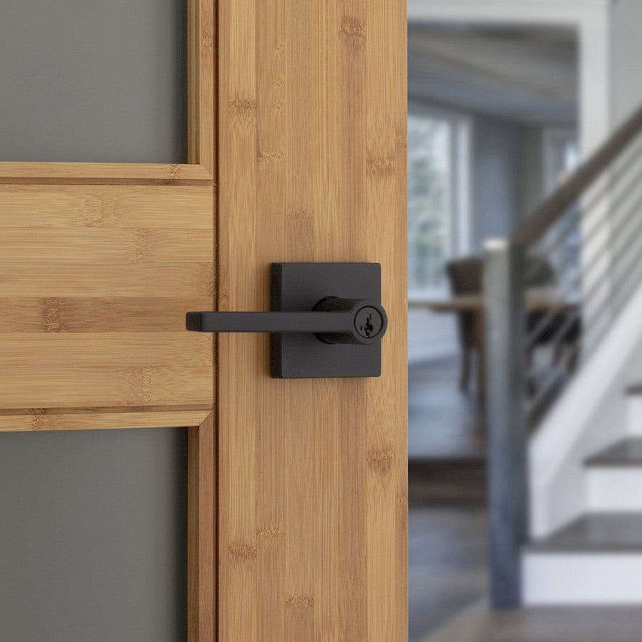 Manija Halifax para Dormitorio en Negro Mate Anti-Taladro