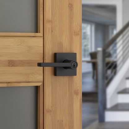 Manija Halifax para Dormitorio en Negro Mate Anti-Taladro