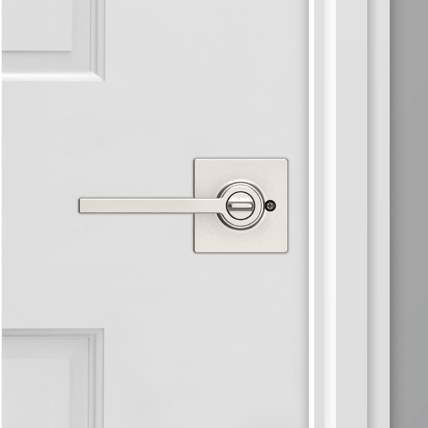 Manija Casey para Dormitorio en Níquel Satinado Anti-Taladro