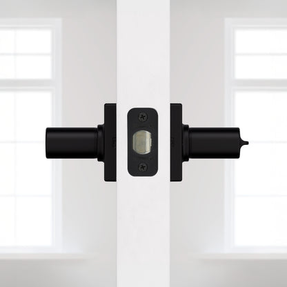 Manija Casey para Dormitorio en Negro Mate Anti-Taladro