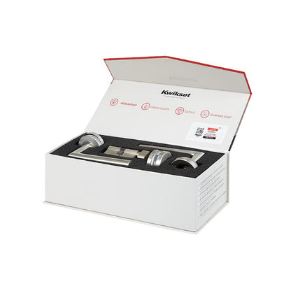 Cerradura de Embutir Palermo 4 Bulones + Cilindro Doble + Manijas en Negro Mate