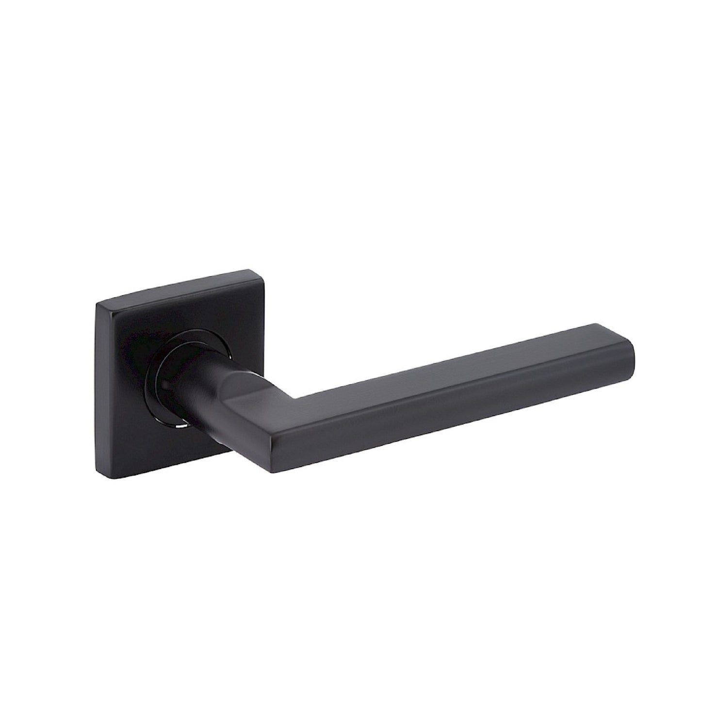 Cerradura de Embutir Palermo 4 Bulones + Cilindro Simple + Manijas en Negro Mate