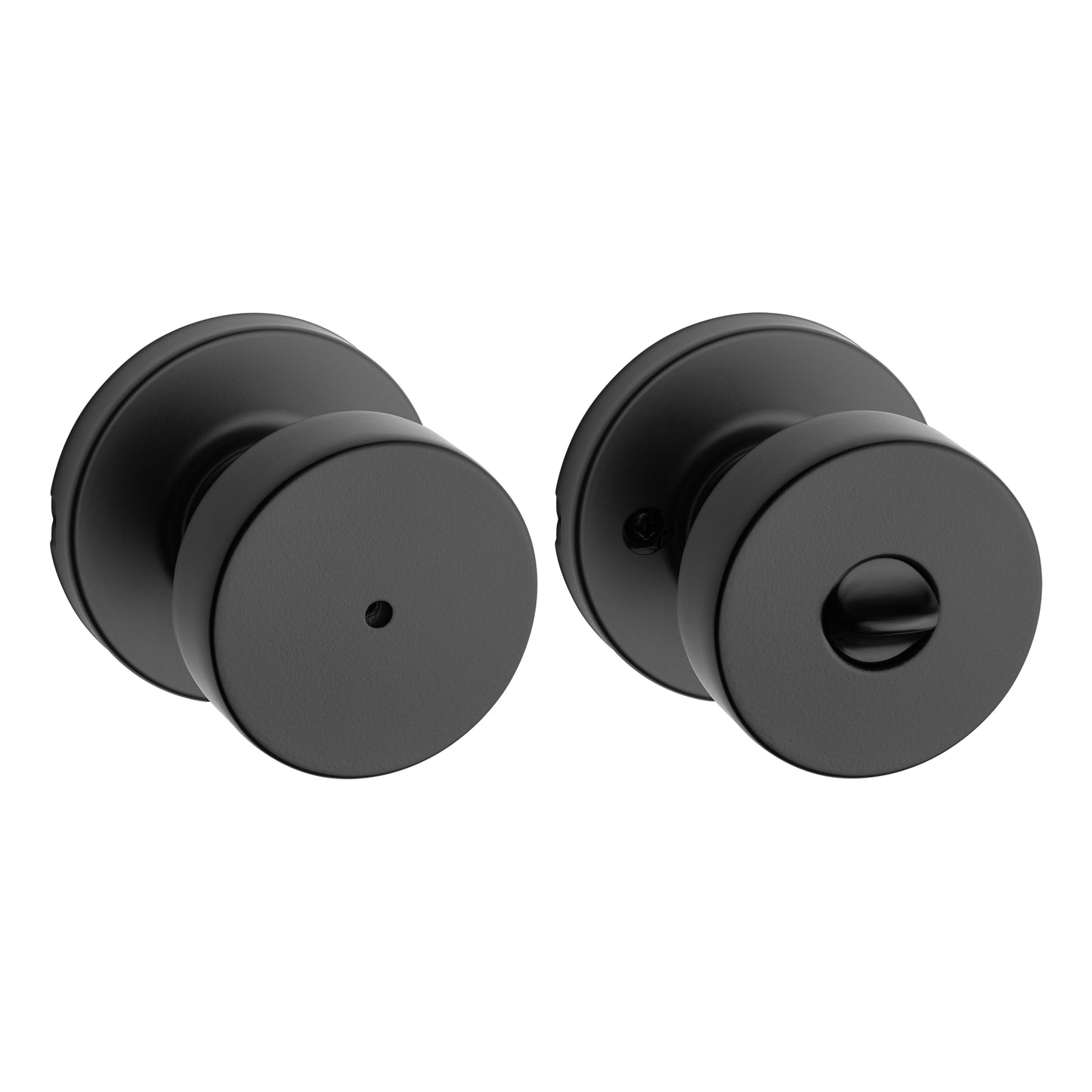 Pomo Pismo para Baño en Hierro Negro Anti-Taladro