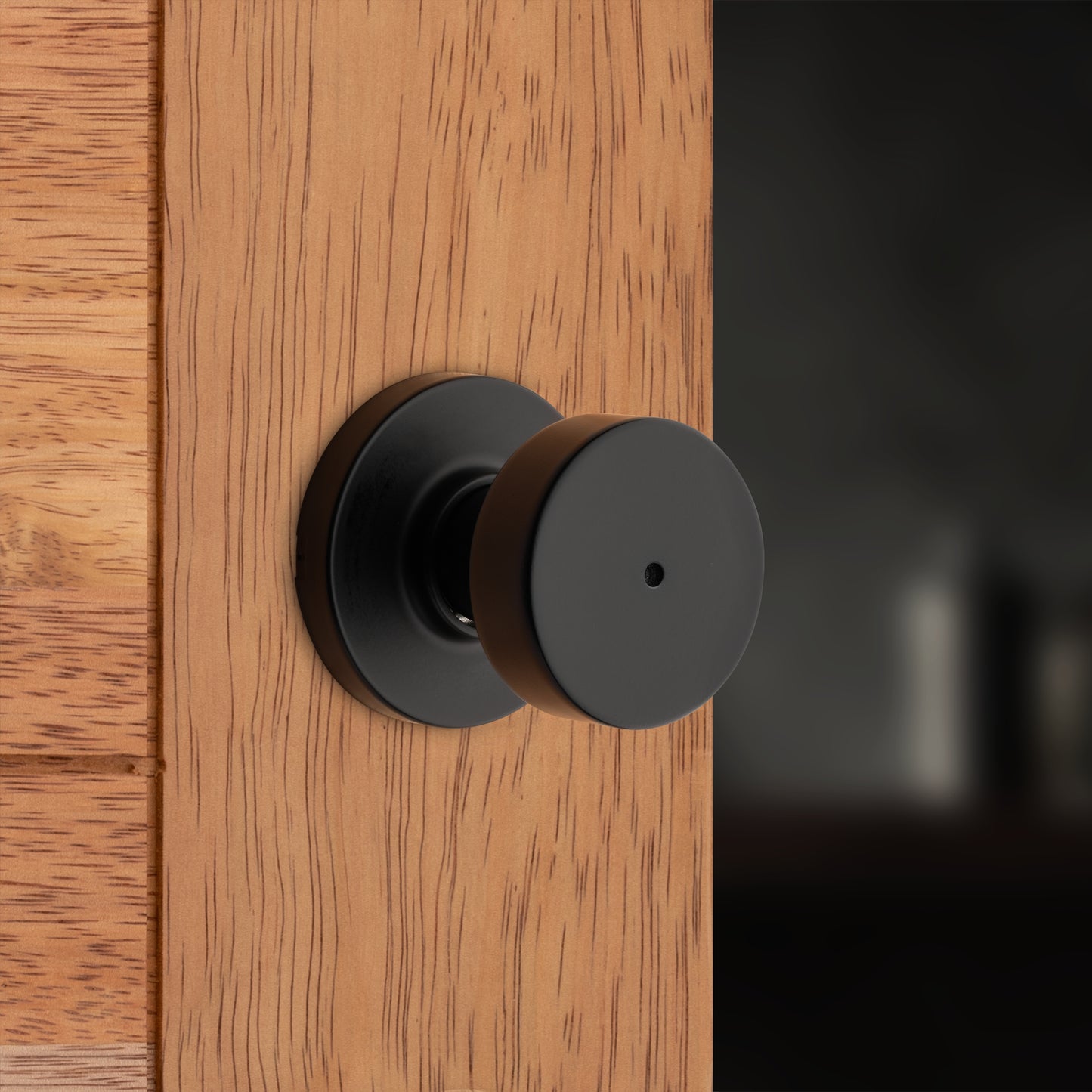 Pomo Pismo para Baño en Hierro Negro Anti-Taladro