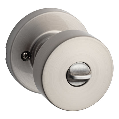 Pomo Pismo para Baño en Satín Niquelado Anti-Taladro