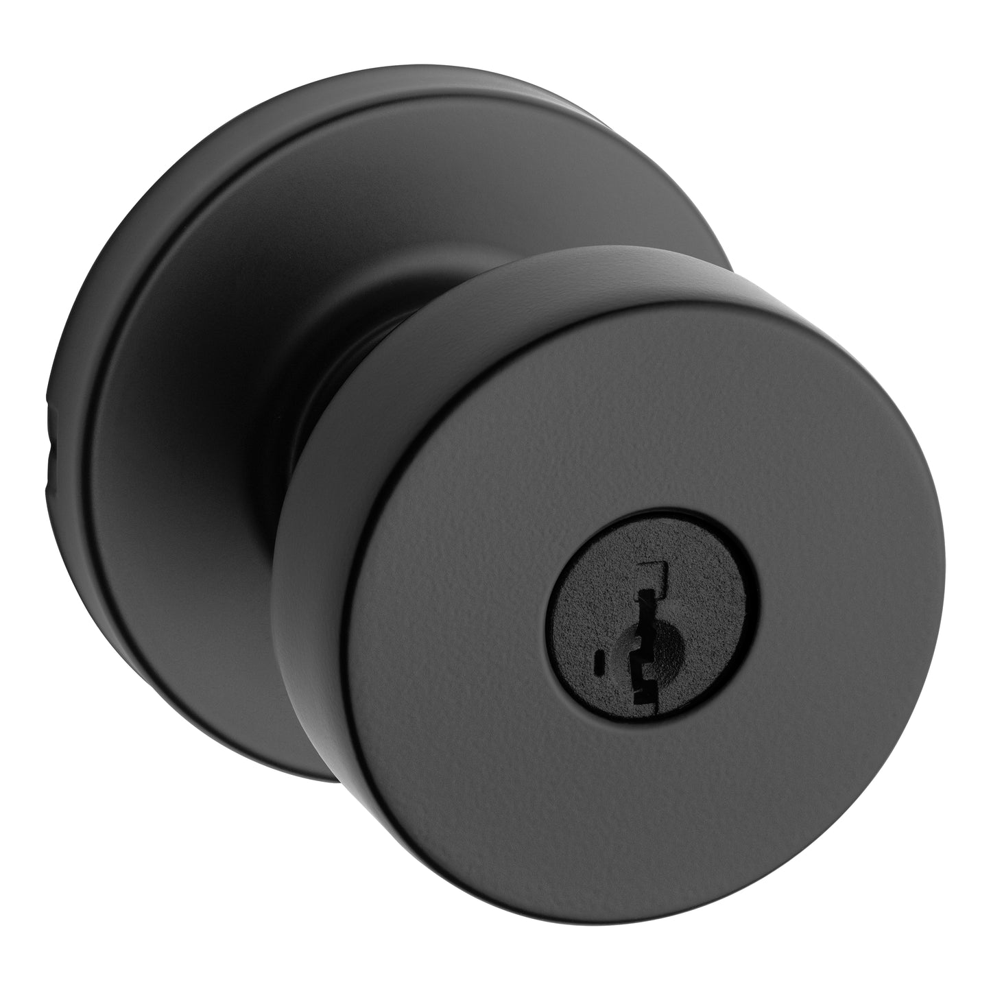 Pomo Pismo para Dormitorio en Hierro Negro Anti-Taladro