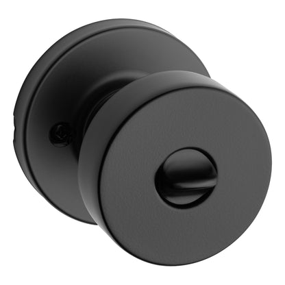 Pomo Pismo para Dormitorio en Hierro Negro Anti-Taladro