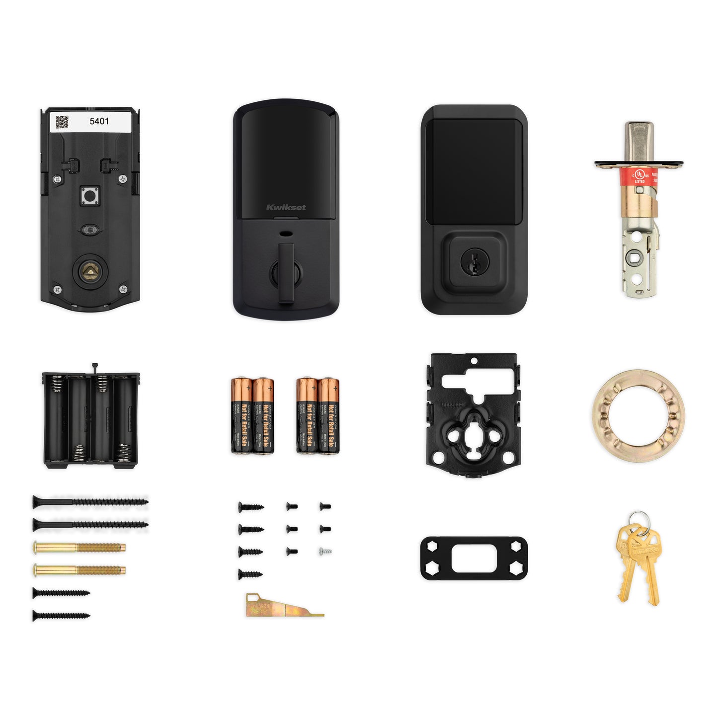 Cerradura Inteligente Halo Touchscreen Wi-Fi Negro Mate Anti-Taladro