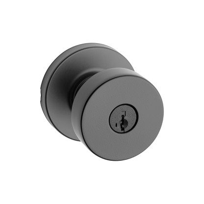 Pomo Pismo para Dormitorio en Hierro Negro Anti-Taladro