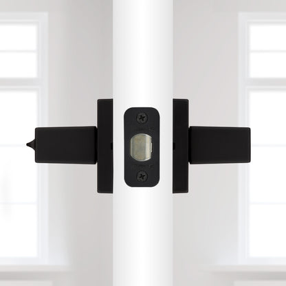 Manija Singapore para Dormitorio en Negro Mate Anti-Taladro