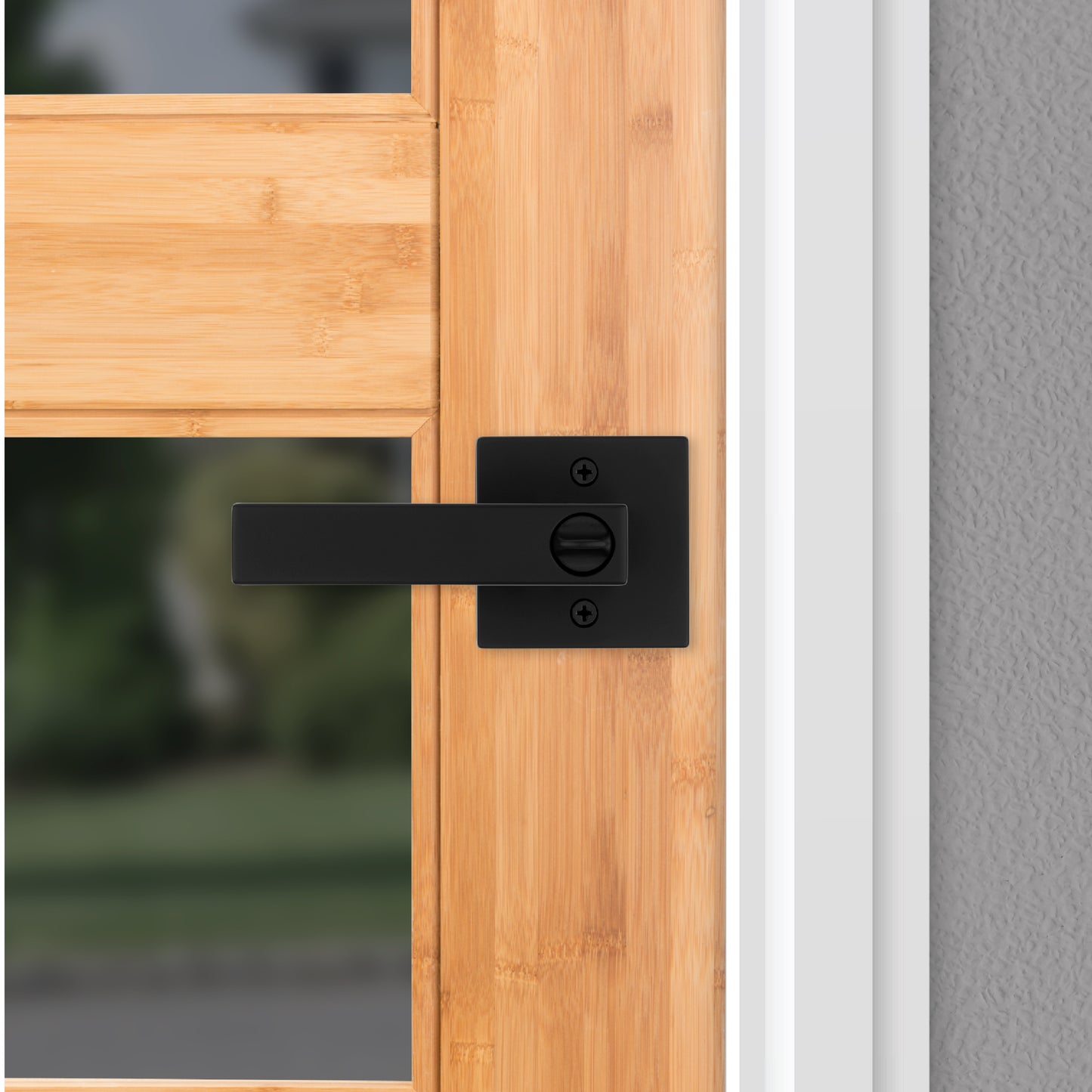 Manija Singapore para Dormitorio en Negro Mate Anti-Taladro