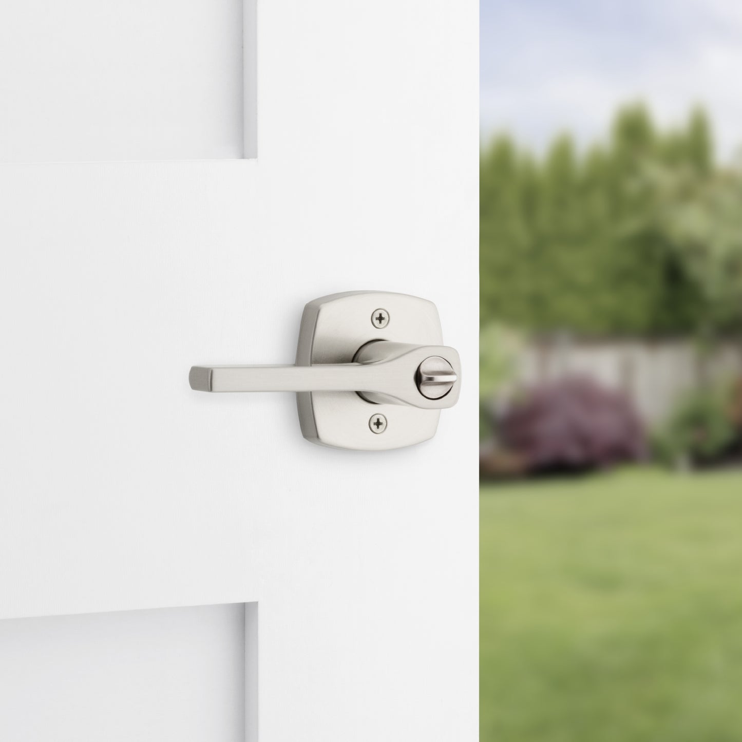 Manija Tripoli para Dormitorio en Níquel Satinado Anti-Taladro